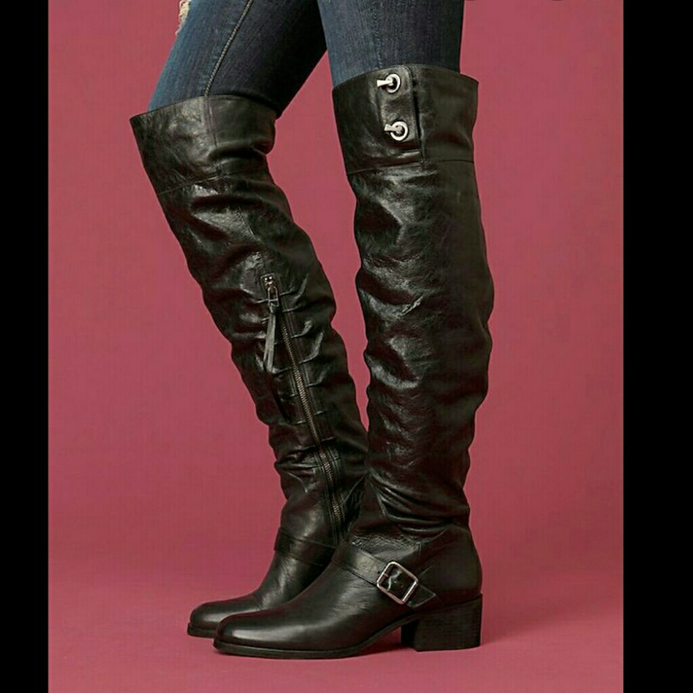 Pour La Victoire, Victoria black over knee boot 6